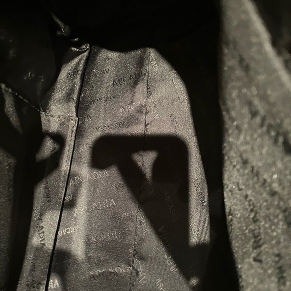 Arcadia Black Satchel with Gold Clasp and Embossed Texture - Picture 9 of 11